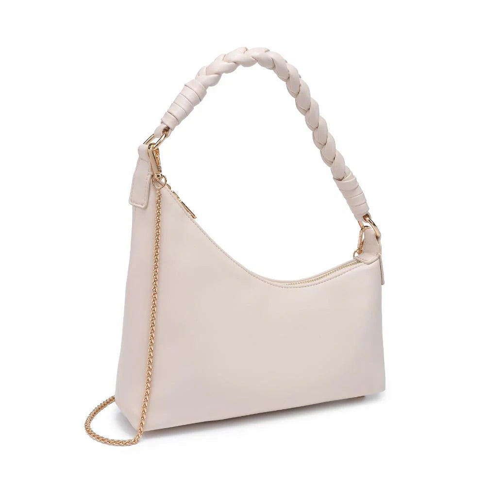 Taylor Asymmetrical Handbag Bags Peacocks & Pearls Oatmilk  