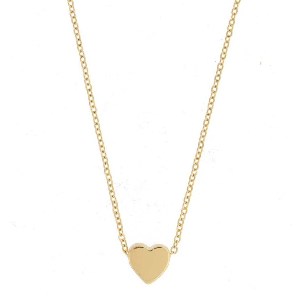 Mini Heart Necklace Jewelry Peacocks & Pearls Gold  
