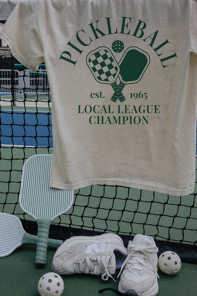 Pickleball Local League Tee Sale Peacocks & Pearls