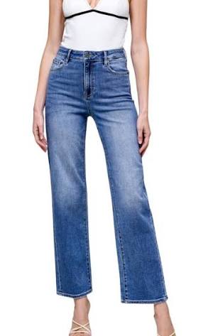 Tracey High Rise Straight Clothing Peacocks & Pearls Owensboro Medium Dark 24