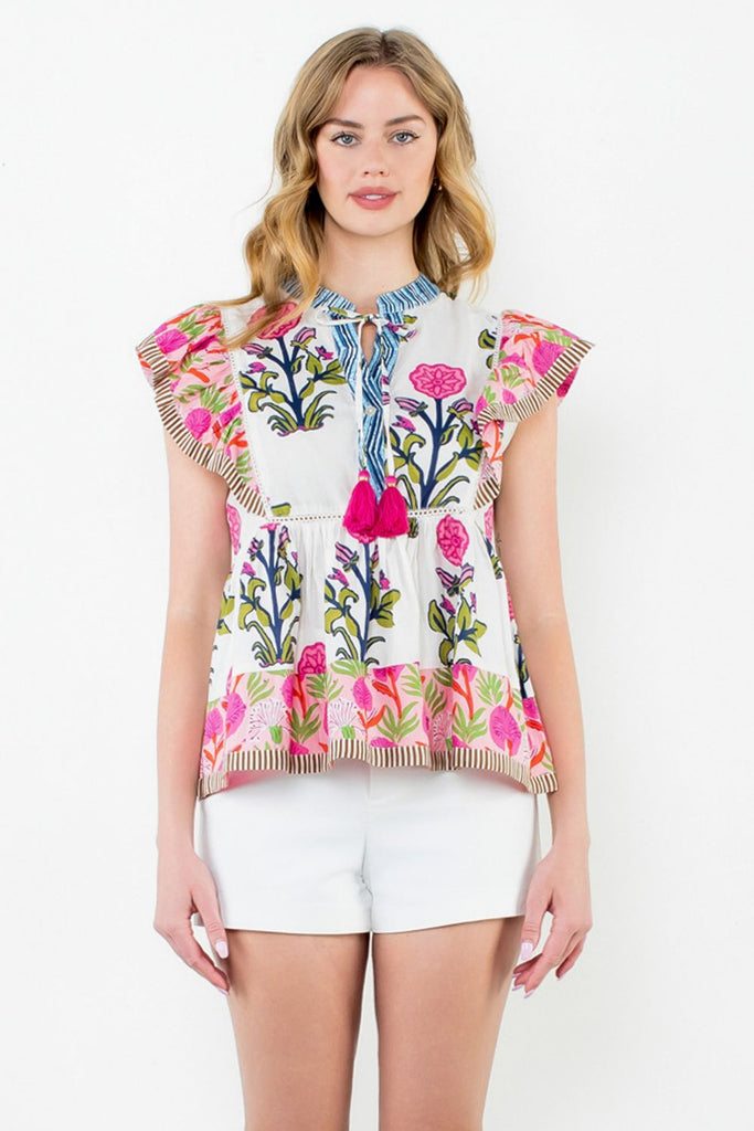 Ellie Blouse Clothing Peacocks & Pearls