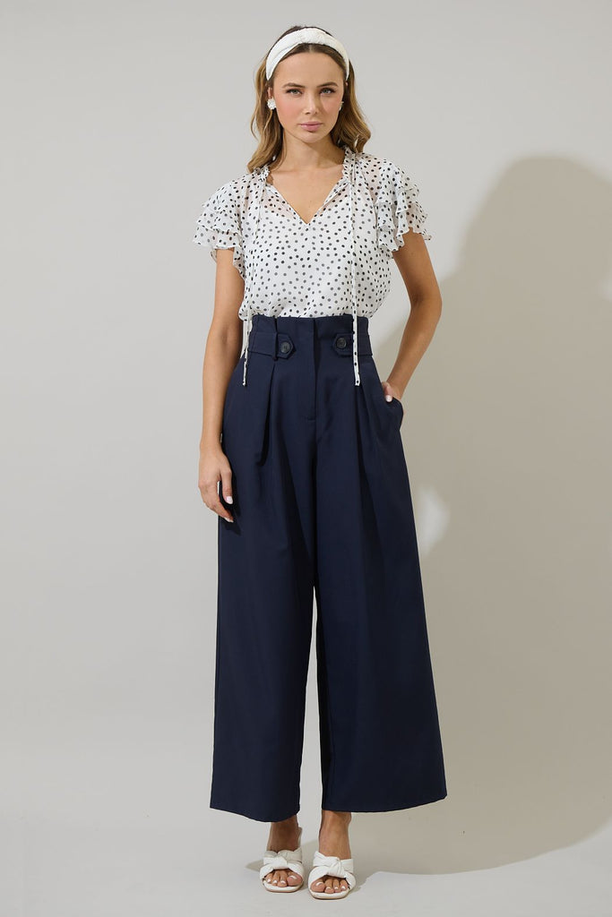 Bexley Pintuck Pants Clothing Peacocks & Pearls