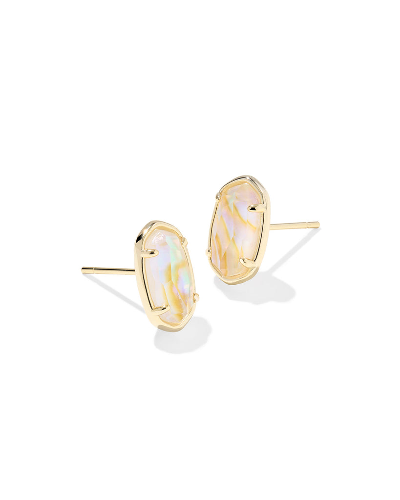 Grayson Stone Stud Jewelry Kendra Scott Gold Iridescent Abalone