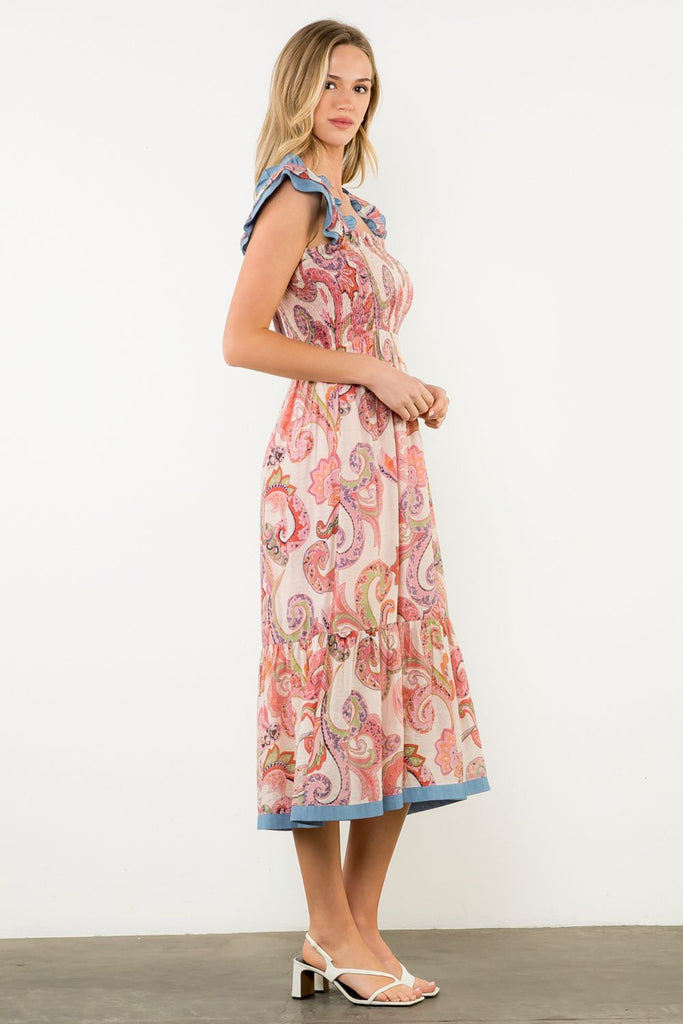 The Nostalgia Midi Clothing Peacocks & Pearls