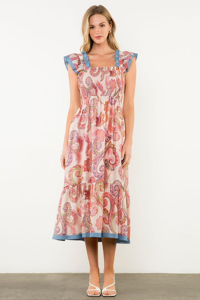 The Nostalgia Midi Clothing Peacocks & Pearls