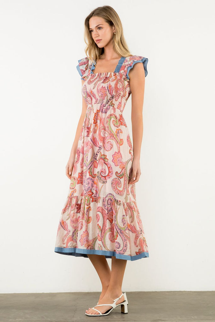 The Nostalgia Midi Clothing Peacocks & Pearls