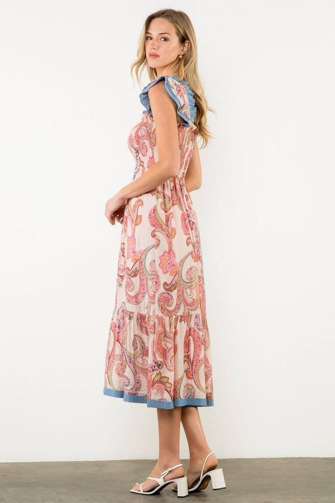The Nostalgia Midi Clothing Peacocks & Pearls