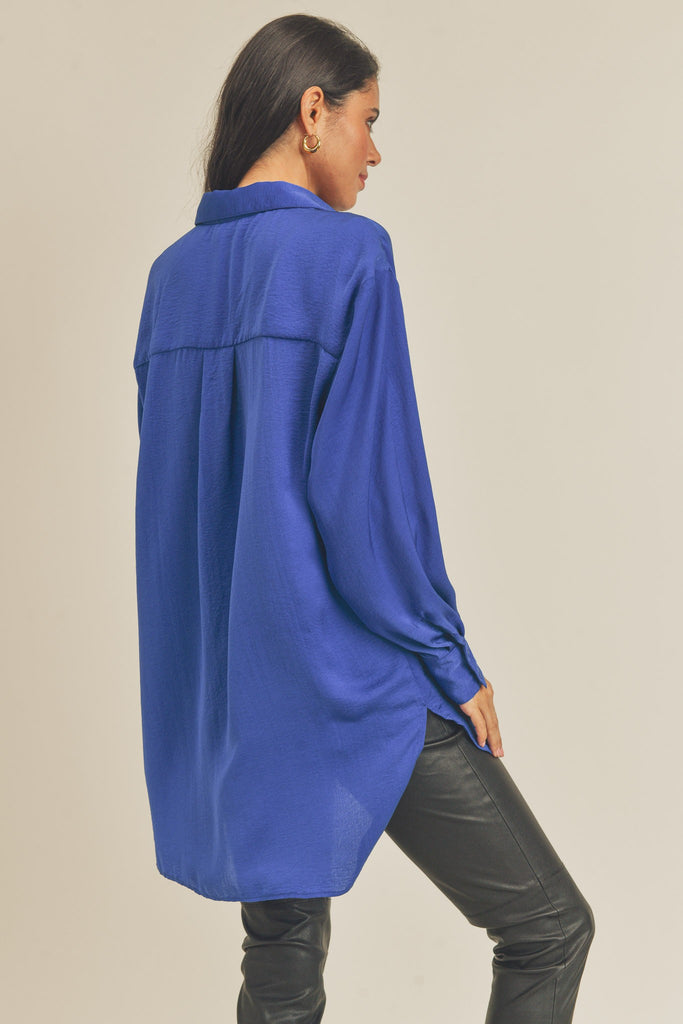 When's Halftime Oversized Button Down Clothing &Merci   