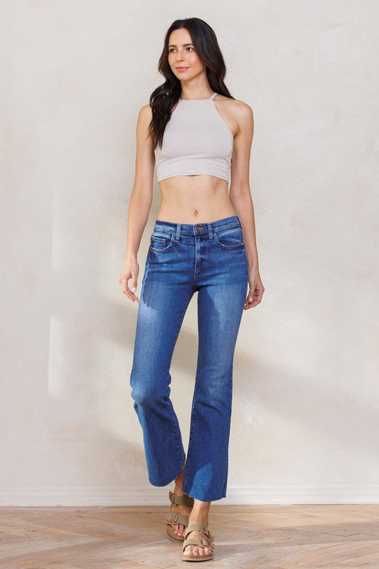 The Sabrina Jeans Clothing Sneak Peek Medium Dark Wash 25 