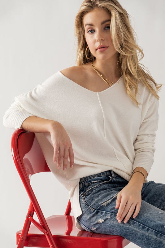 Britt Tunic Sweater Clothing Peacocks & Pearls Ivory S 