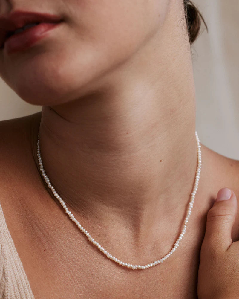 Grit Seed Pearl Necklace Jewelry Bryan Anthony's   