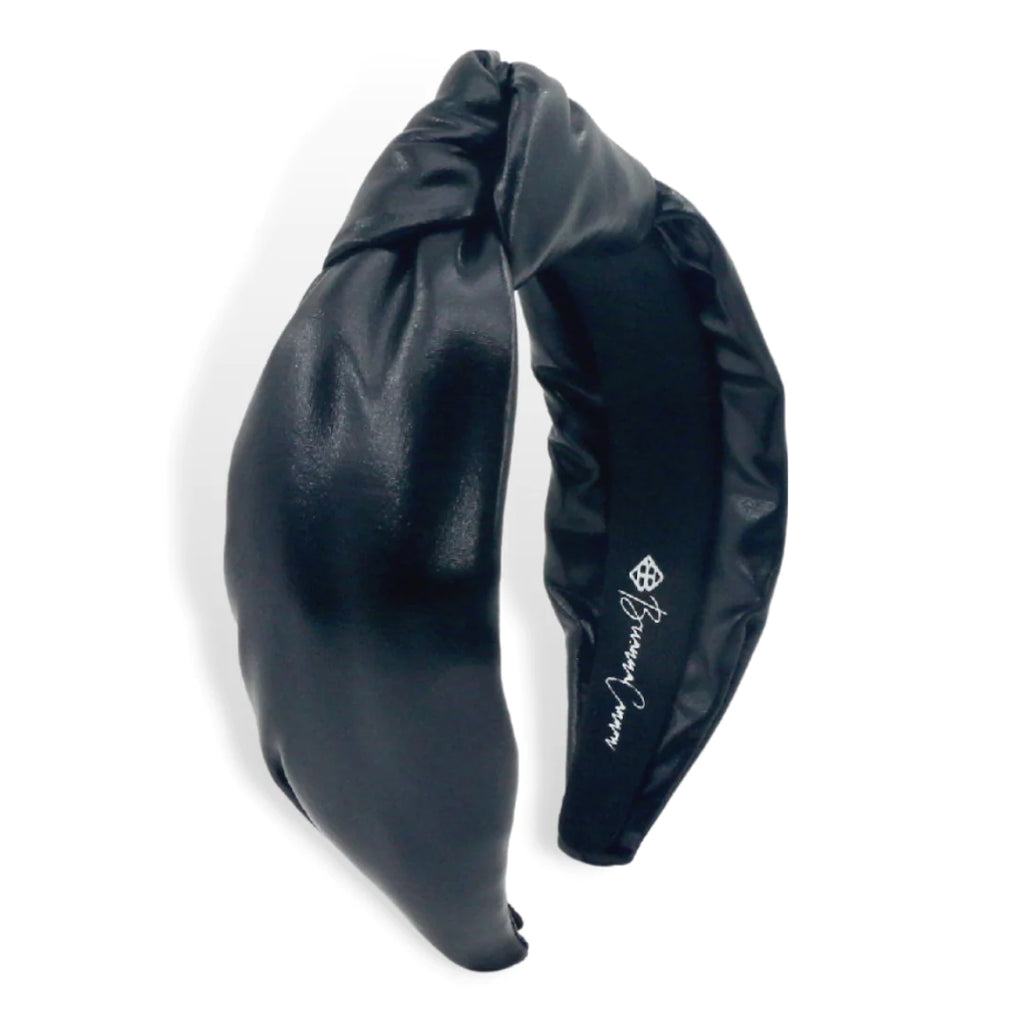 Puff Knotted Headband Accessories Brianna Cannon Black  