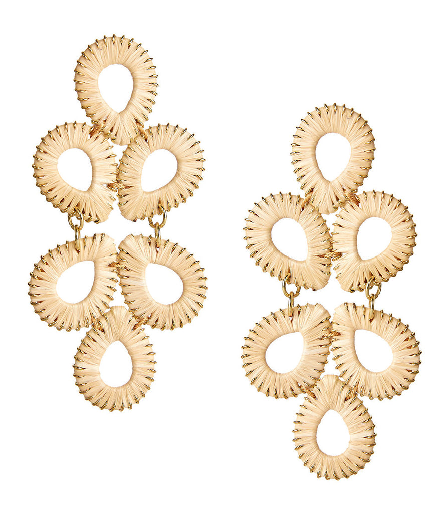 Ginger Earrings Jewelry Peacocks & Pearls Natural  