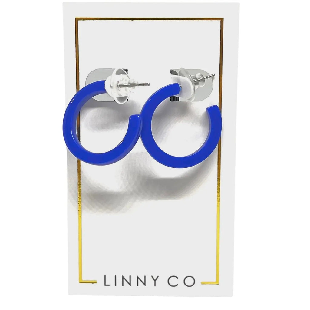 Holly Hoop Mini Jewelry Linny Co True Blue  