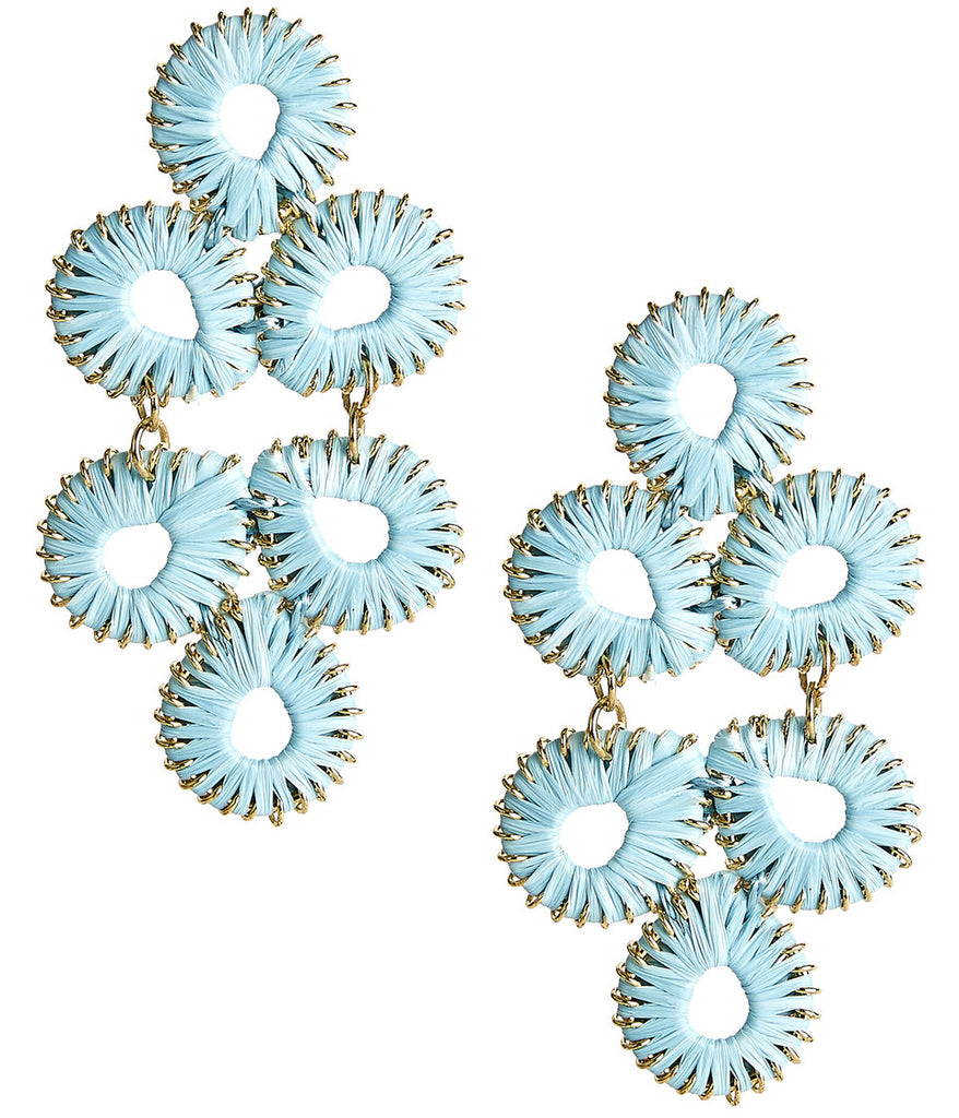 Ginger Earrings Jewelry Peacocks & Pearls Carolina Blue  