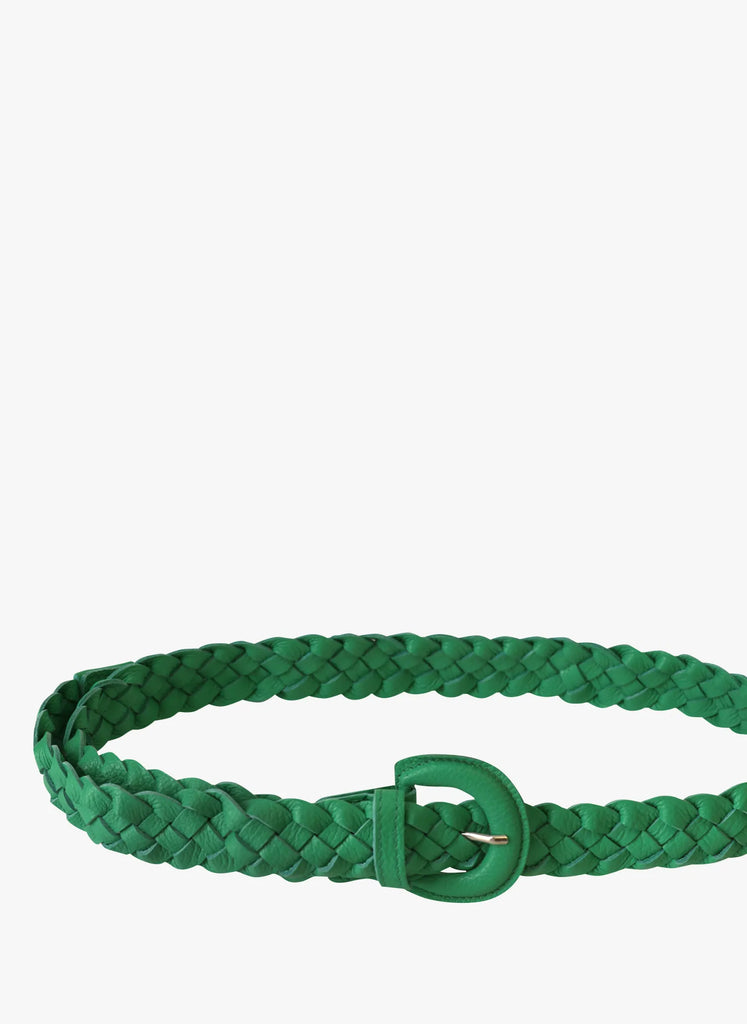 Janisse Braided Belt Accessories Peacocks & Pearls Green S 
