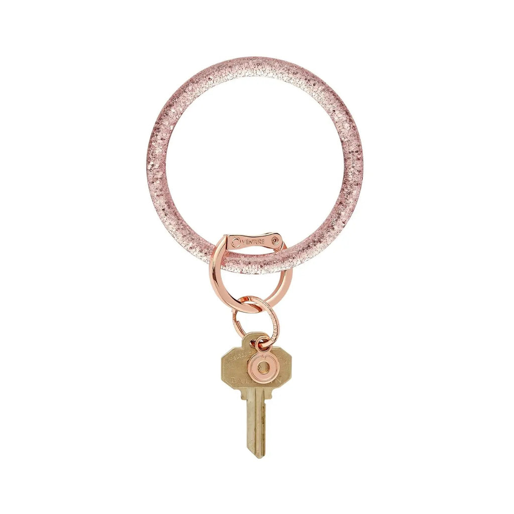 Resin Big O Key Ring Accessories Peacocks & Pearls Rosé  