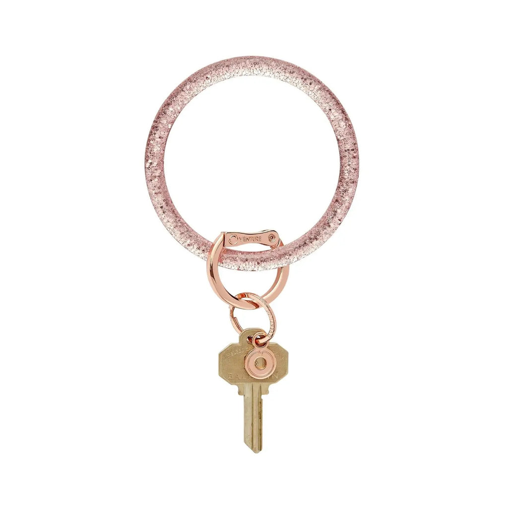 Resin Big O Key Ring Accessories Peacocks & Pearls Rosé  