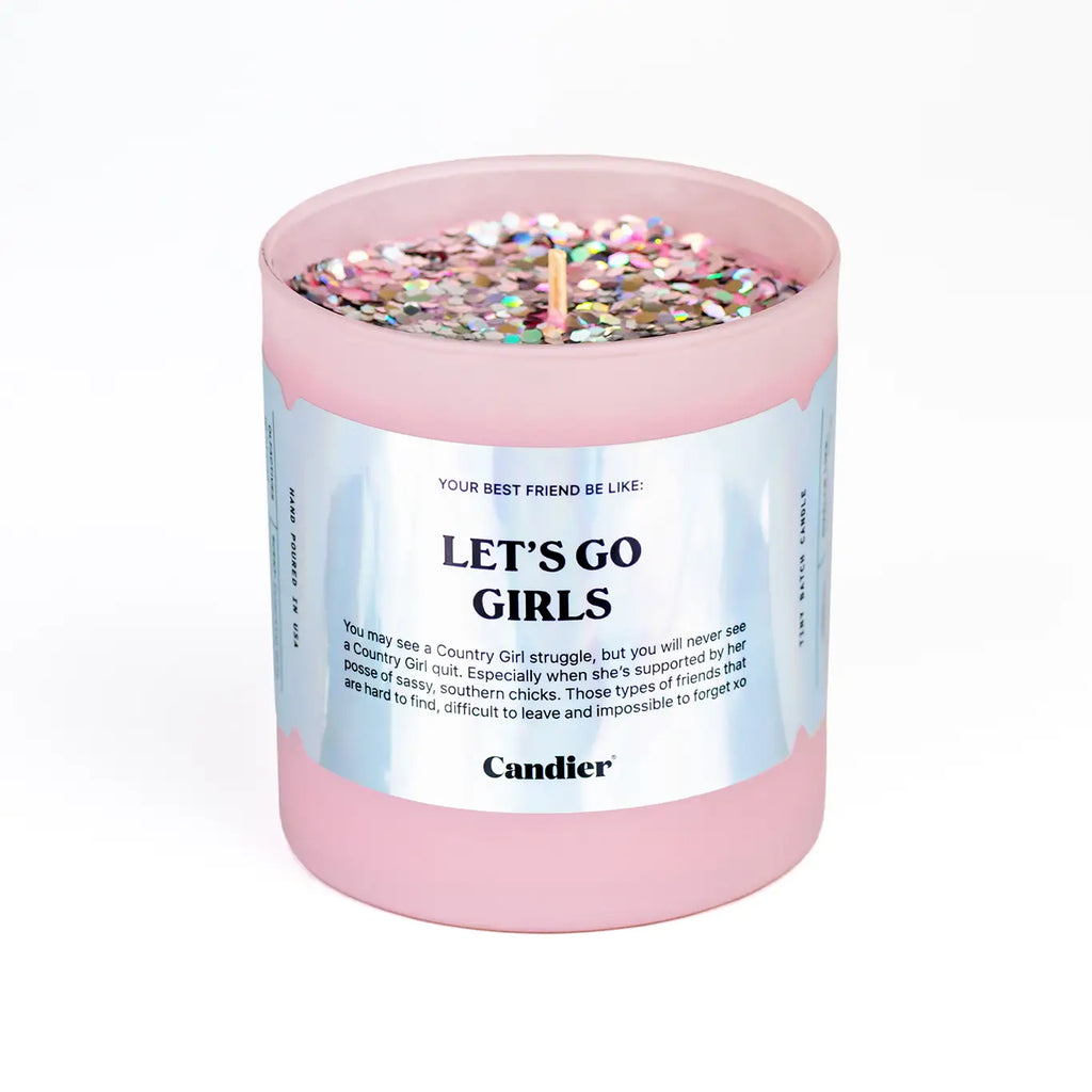 Let's Go Girls Candle Home Peacocks & Pearls Pink  