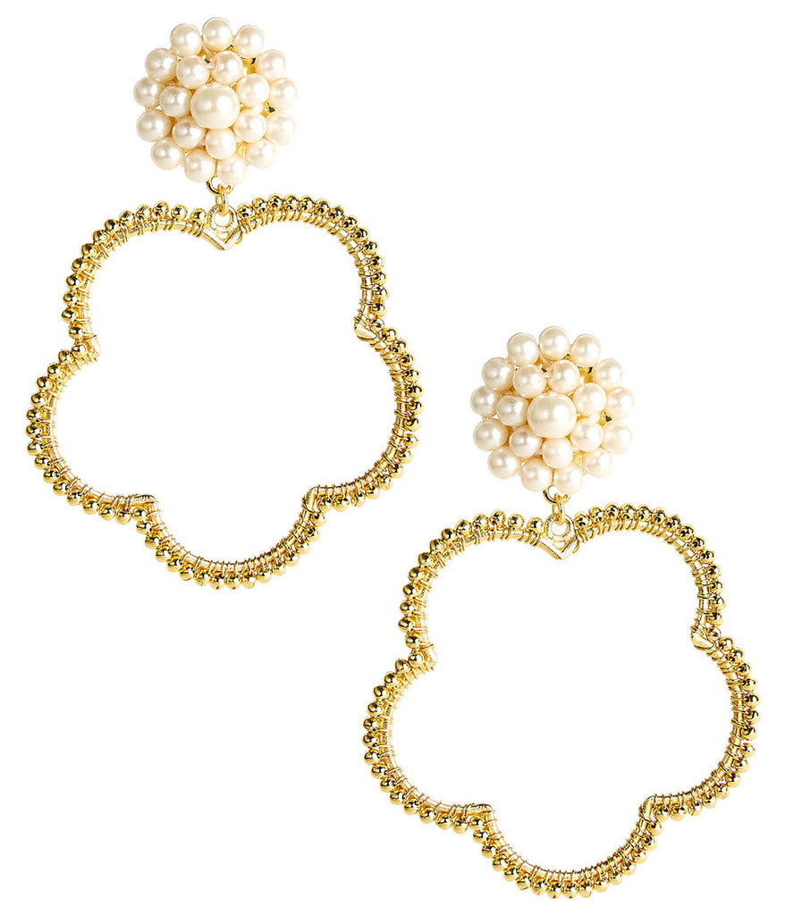 Bobbi Pearl Earrings Jewelry Peacocks & Pearls Gold  
