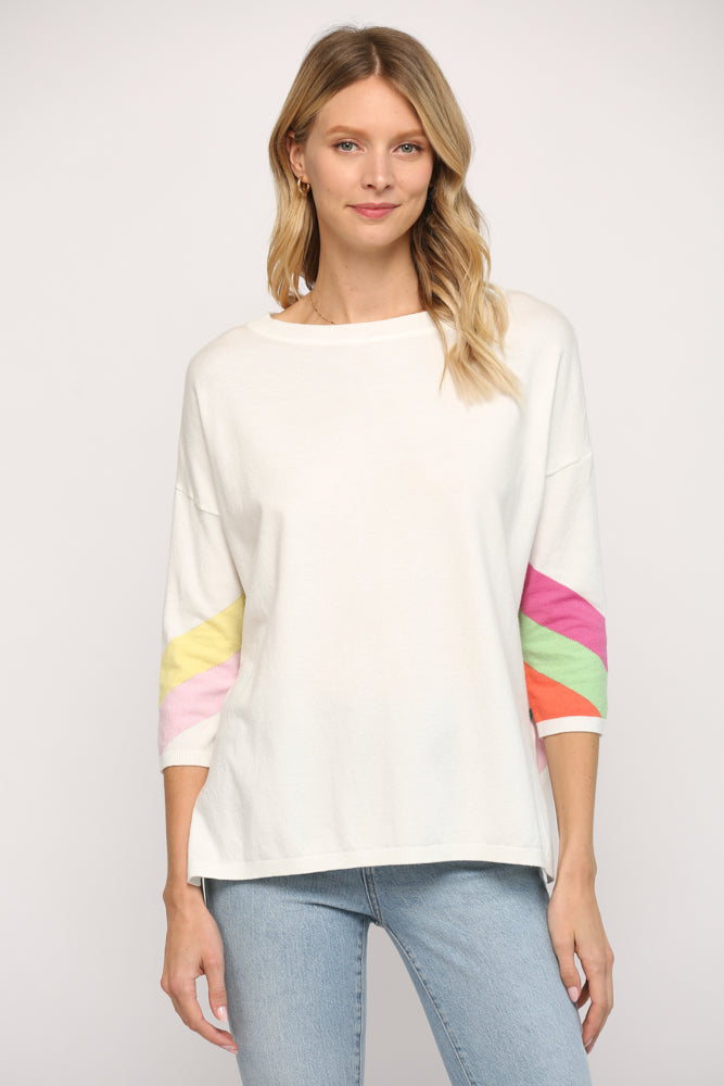 Pop of Color Top Clothing Peacocks & Pearls   