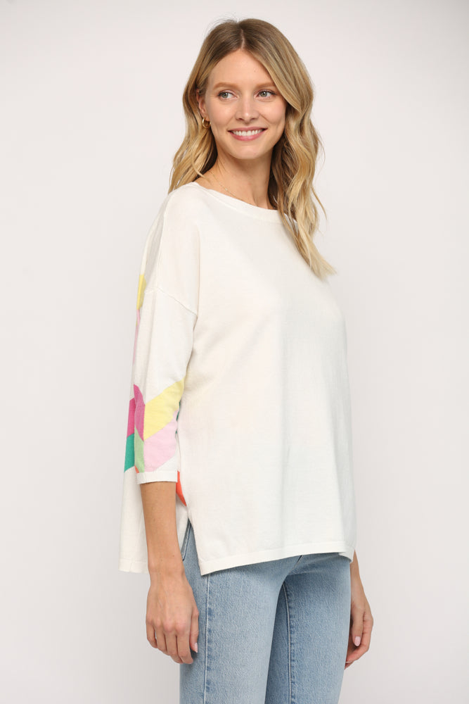 Pop of Color Top Clothing Peacocks & Pearls   
