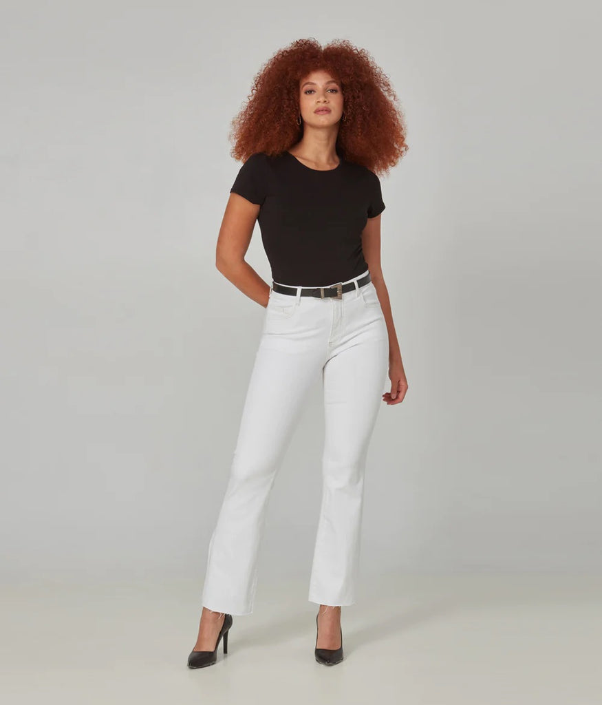 Billie High Rise Bootcut Jean Clothing Peacocks & Pearls White 25 