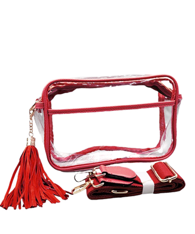 Stadium Ready Clear Bag Red