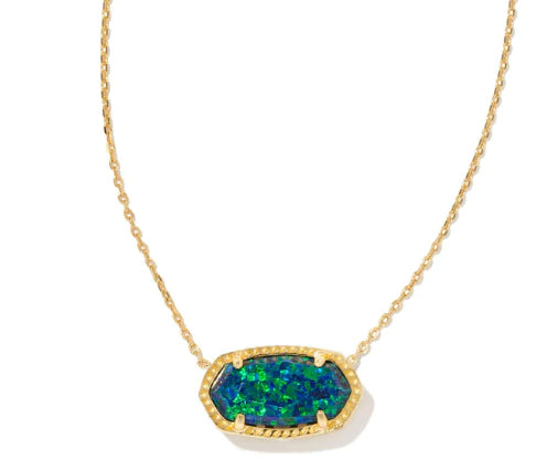Elisa Opal Necklace Jewelry Kendra Scott Gold Night Opal  