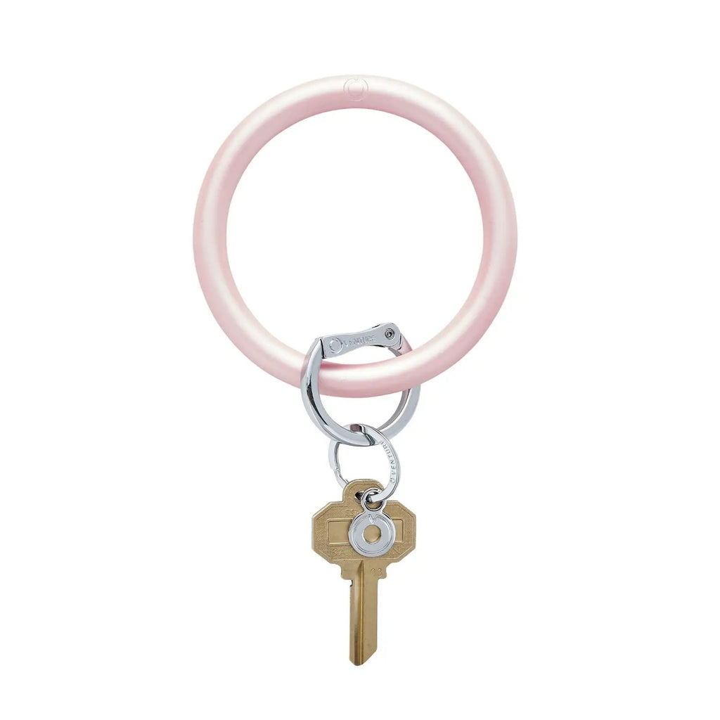 Silicone Big O Key Ring Accessories Peacocks & Pearls Rosé Pearlized  