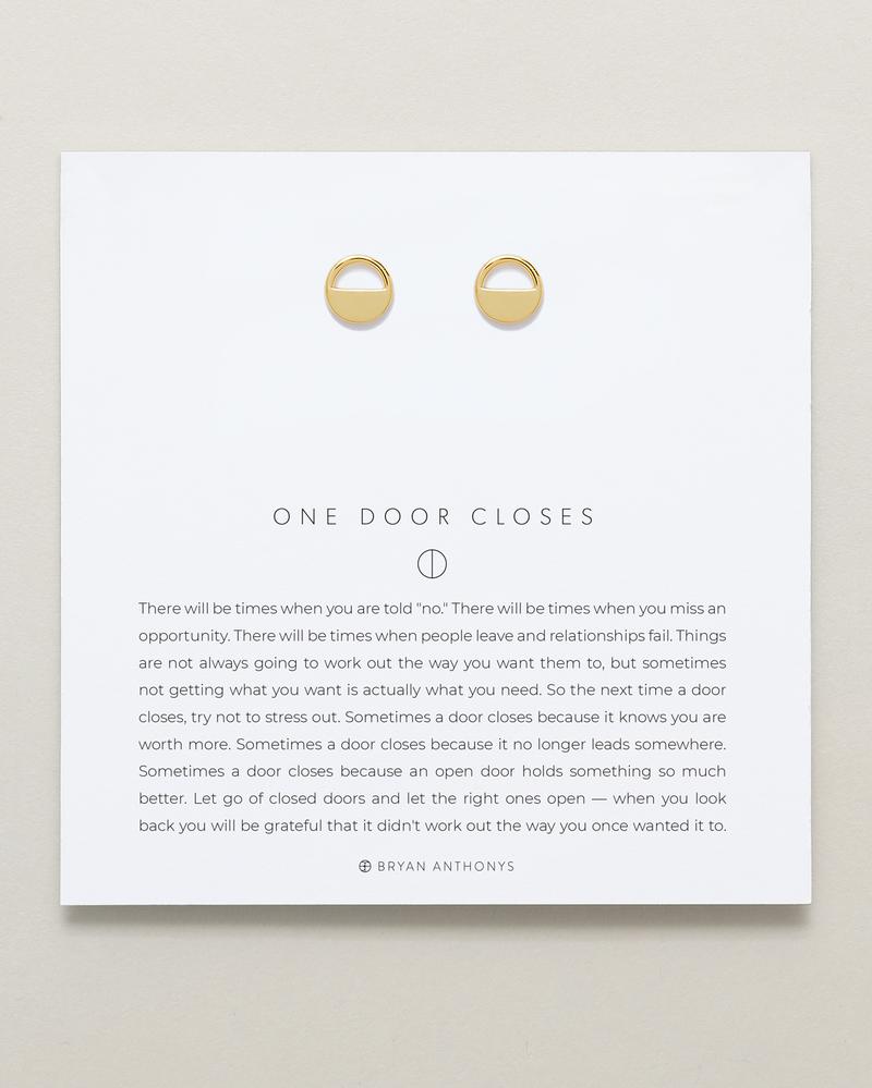 One Door Closes Studs Jewelry Bryan Anthony's Gold  