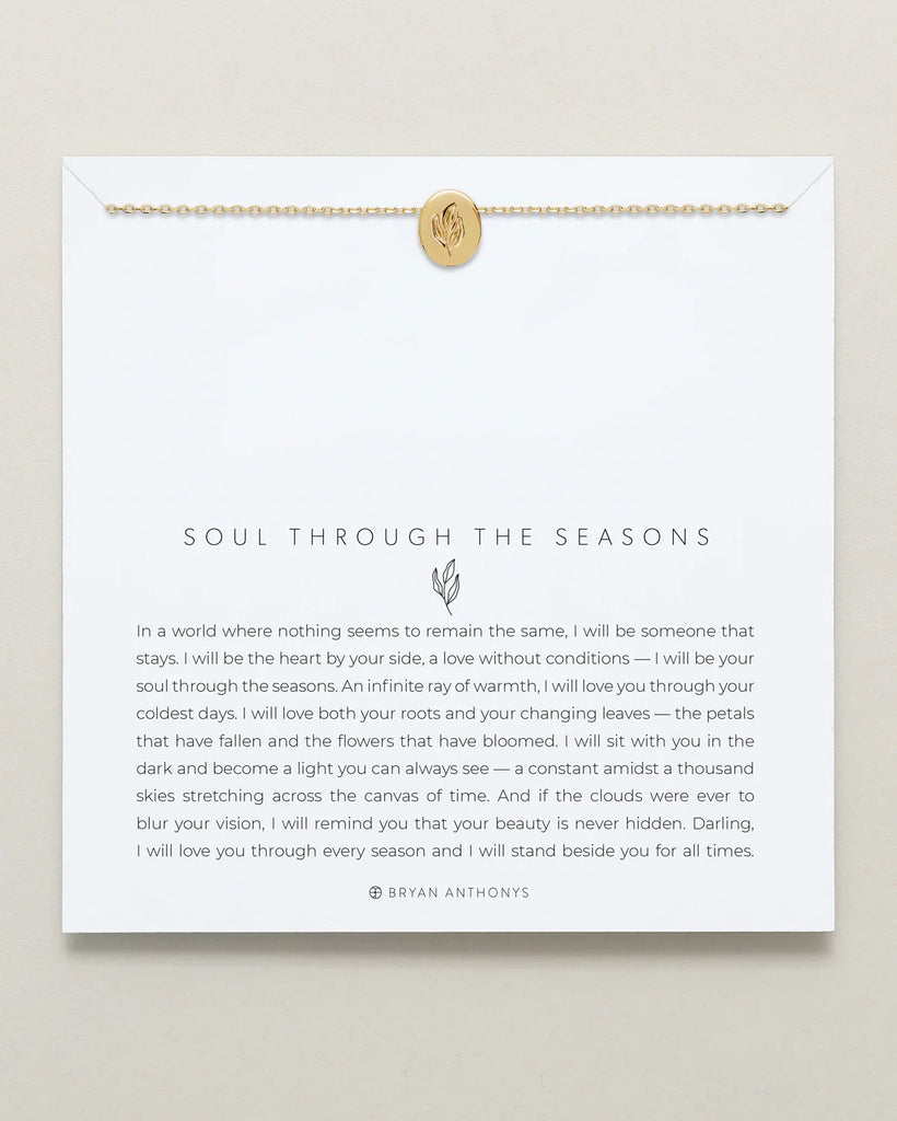 Soul Through The Seasons Necklace Jewelry Bryan Anthony's Gold  