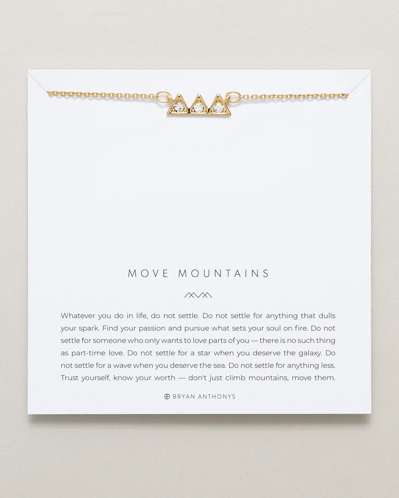 Move Mountains Necklace Jewelry Bryan Anthony's Gold  