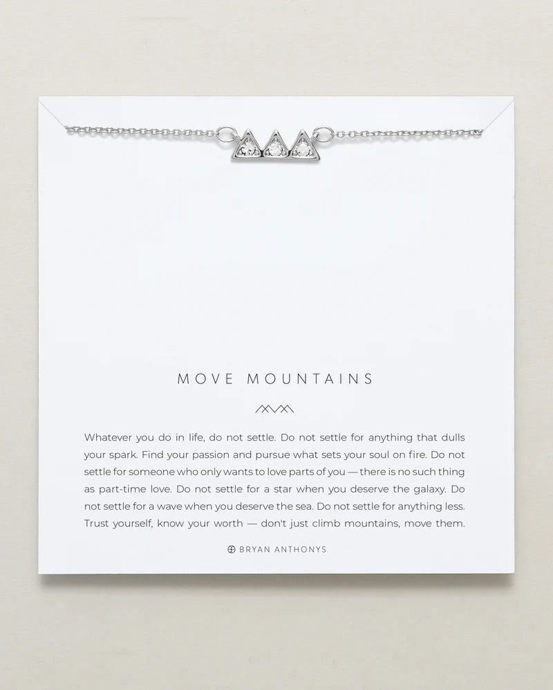 Move Mountains Necklace Jewelry Bryan Anthony's Silver  