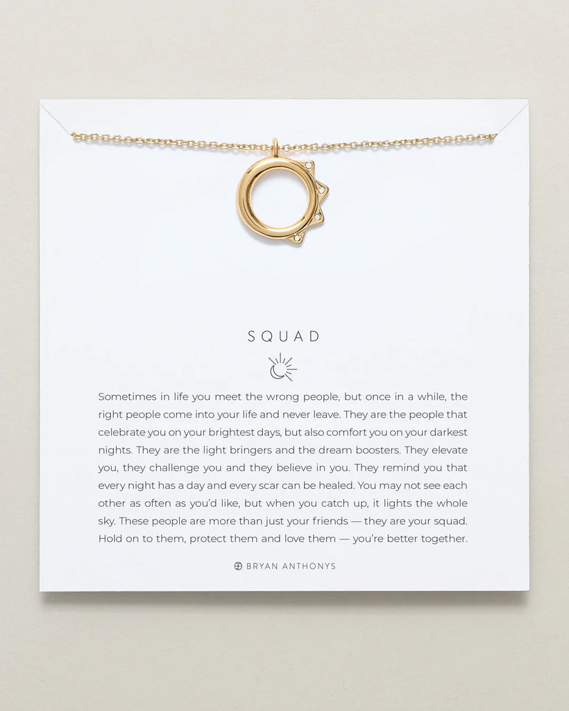 Squad Necklace Jewelry Bryan Anthony's Gold  