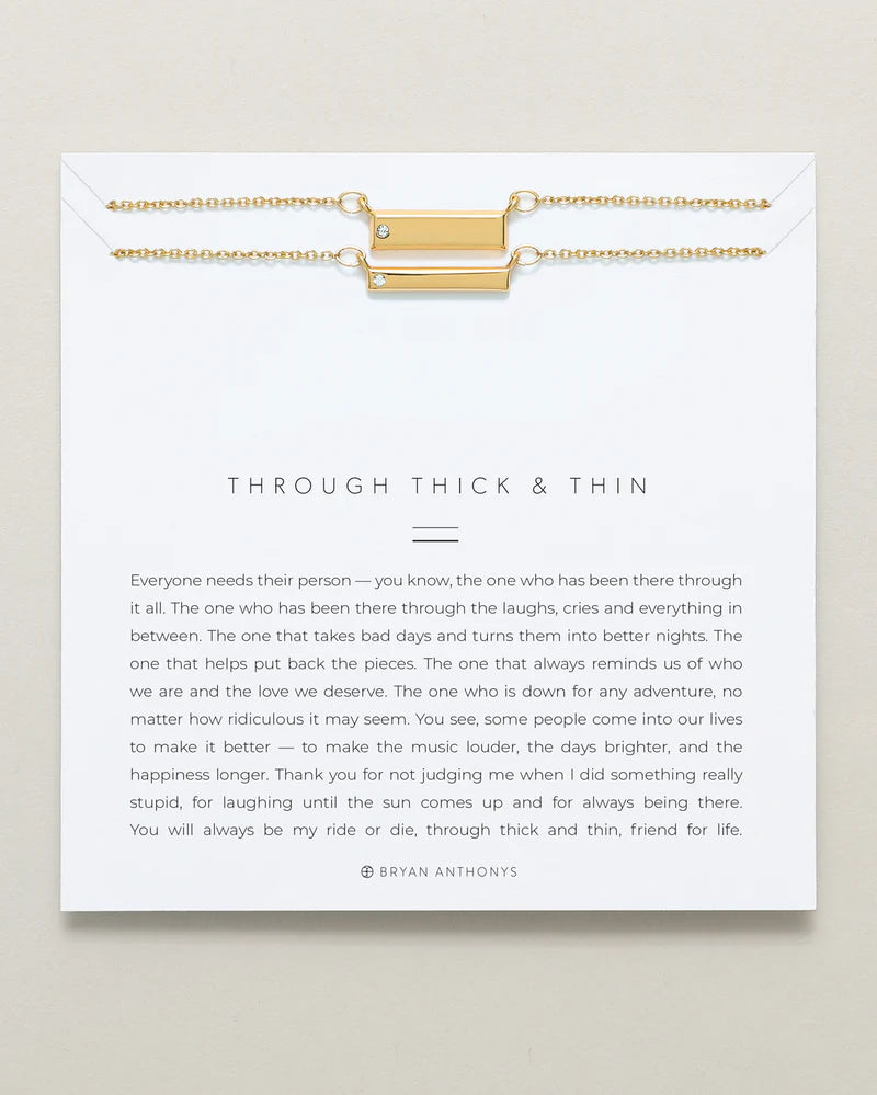 Through Thick and Thin Jewelry Bryan Anthony's Gold  