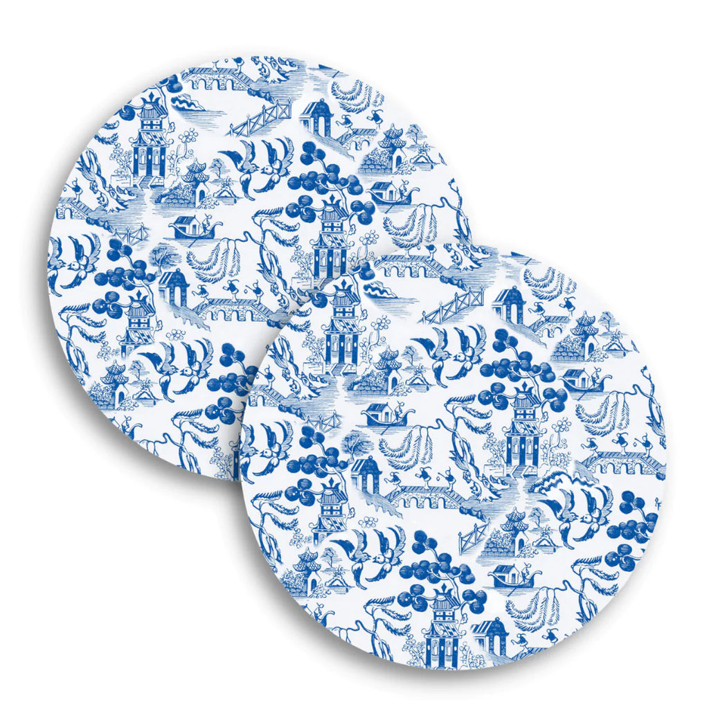 Chinoiserie Print Coasters (set of 2) Home Tart by Taylor   