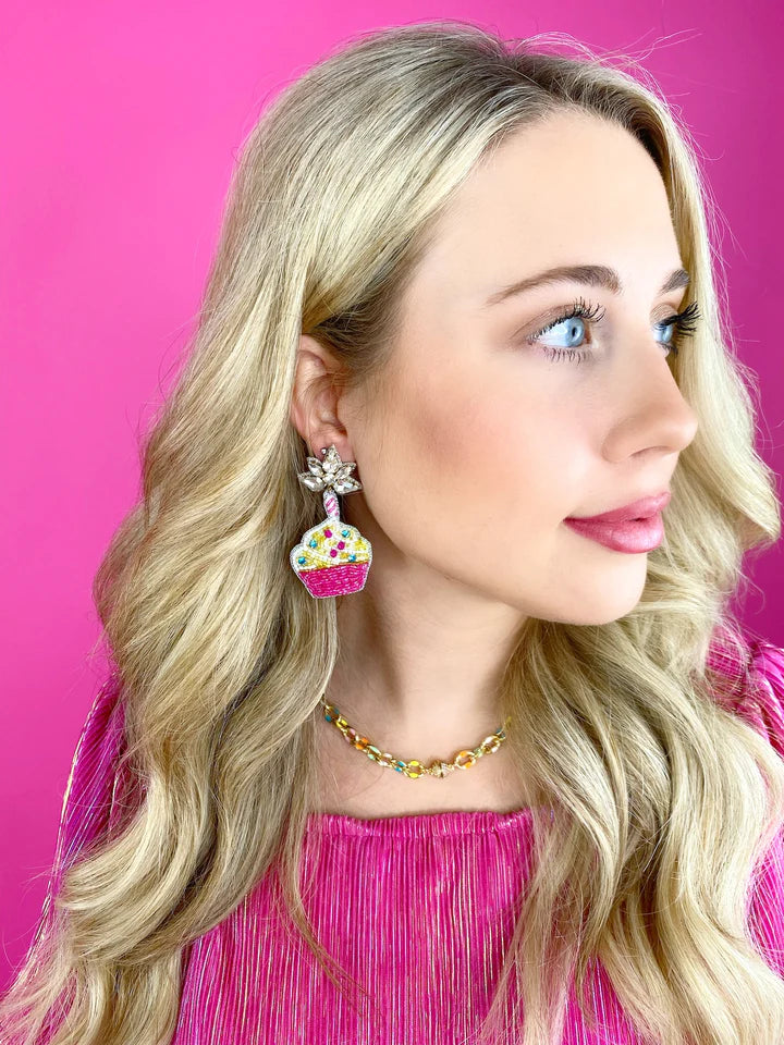 Birthday Cupcake Earrings Jewelry Taylor Shaye Designs   