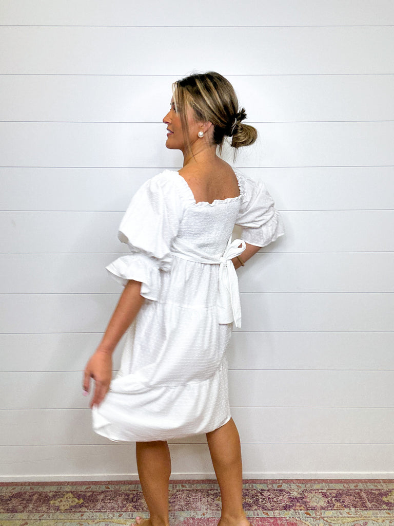 Peaceful Beginnings Midi Clothing Peacocks & Pearls   