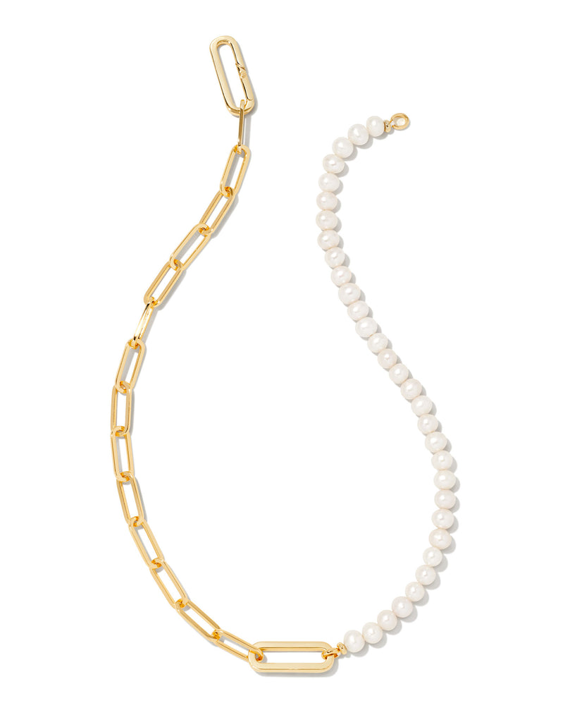 Ashton Half Chain Necklace Jewelry Kendra Scott Gold  