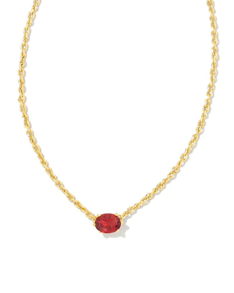 Cailin Pendant Jewelry Kendra Scott Gold Burgundy Crystal  