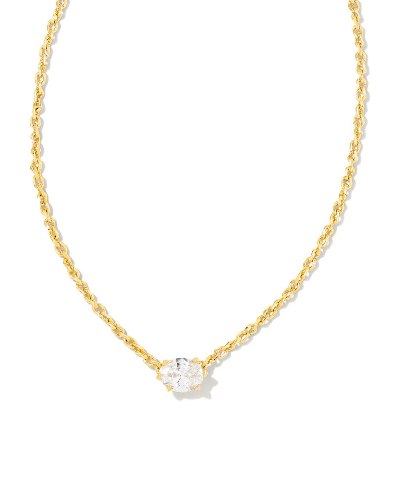 Cailin Pendant Jewelry Kendra Scott Gold White CZ  