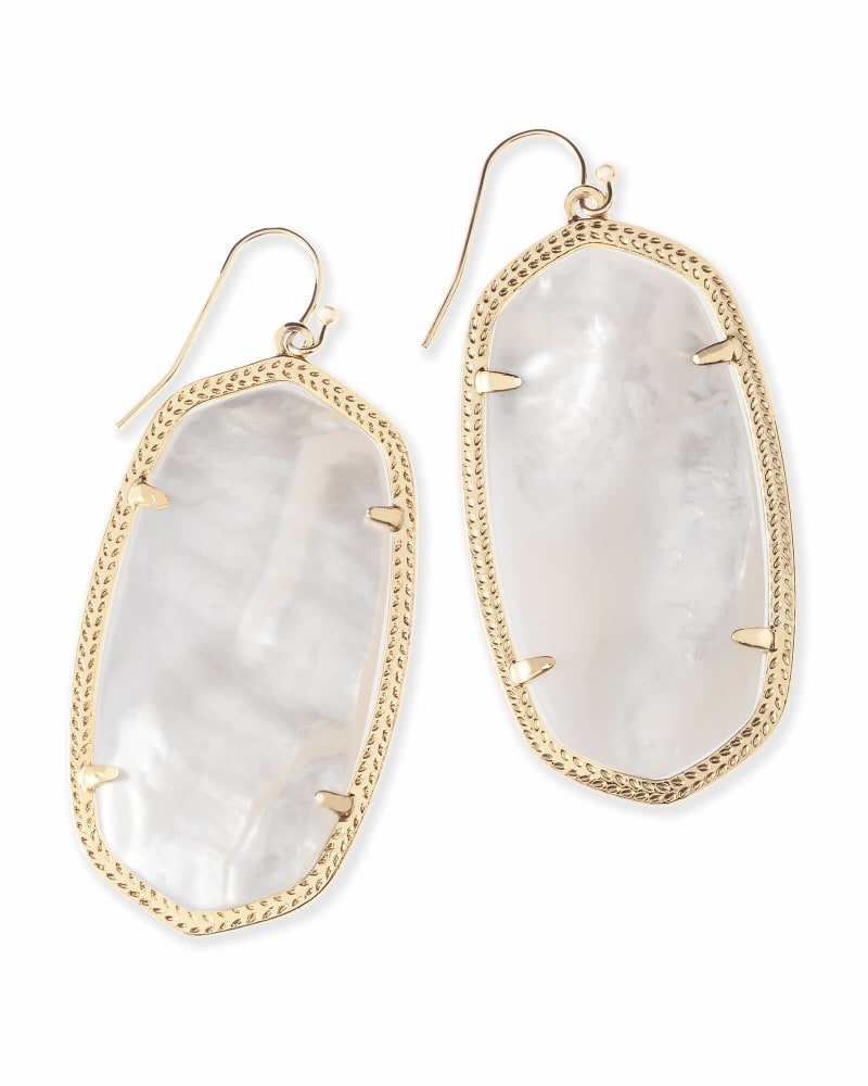 Danielle Earring Jewelry Kendra Scott Gold Ivory Mother of Pearl  