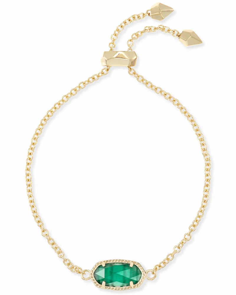 Elaina Bracelet Jewelry Kendra Scott Gold Emerald Cats Eye  