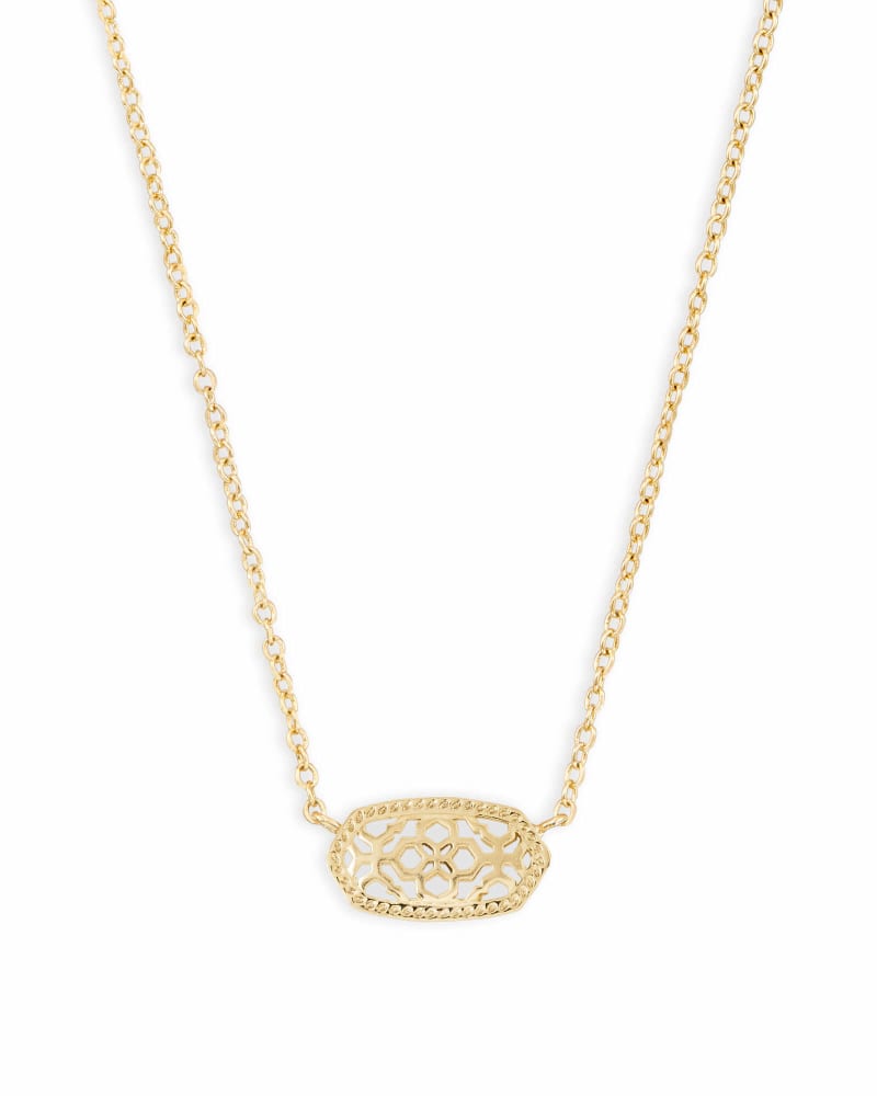Elisa Filigree Necklace Jewelry Kendra Scott Gold  