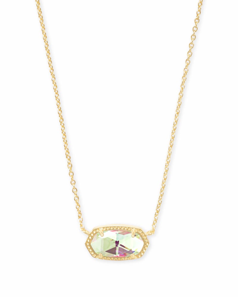 Elisa Necklace Jewelry Kendra Scott Gold Dichroic Glass  