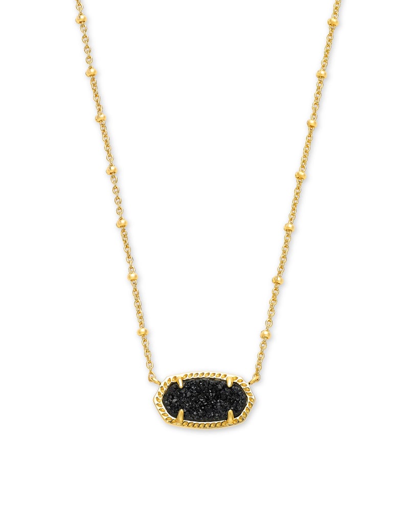 Elisa Drusy Necklace Jewelry Kendra Scott Gold Satellite Black Drusy  