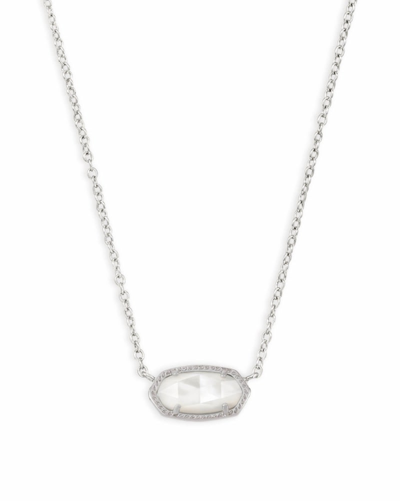 Elisa Necklace Jewelry Kendra Scott Silver Ivory Mother of Pearl  