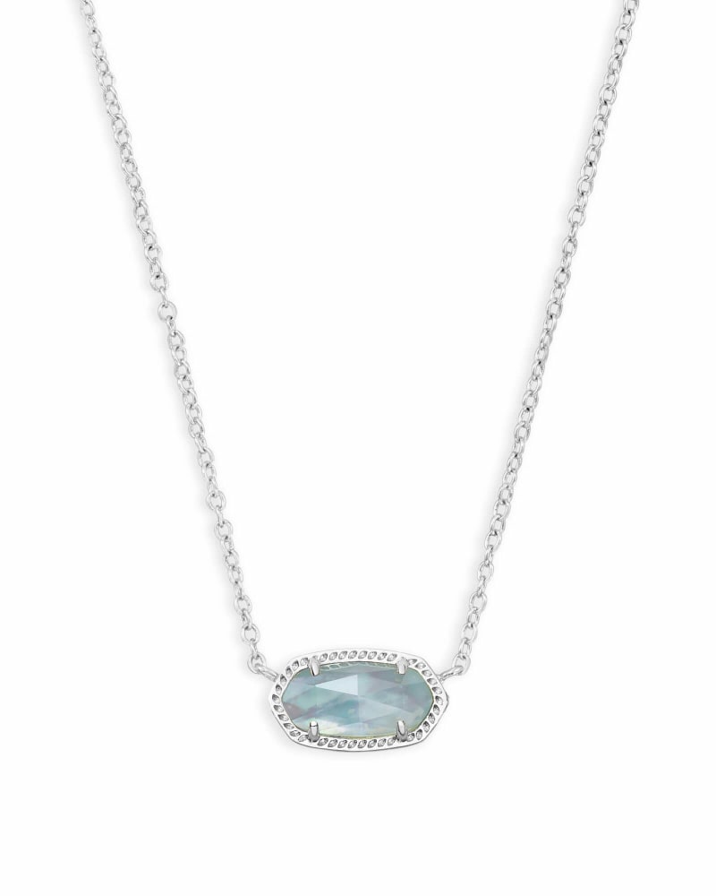 Elisa Necklace Jewelry Kendra Scott Silver Dichroic Glass  
