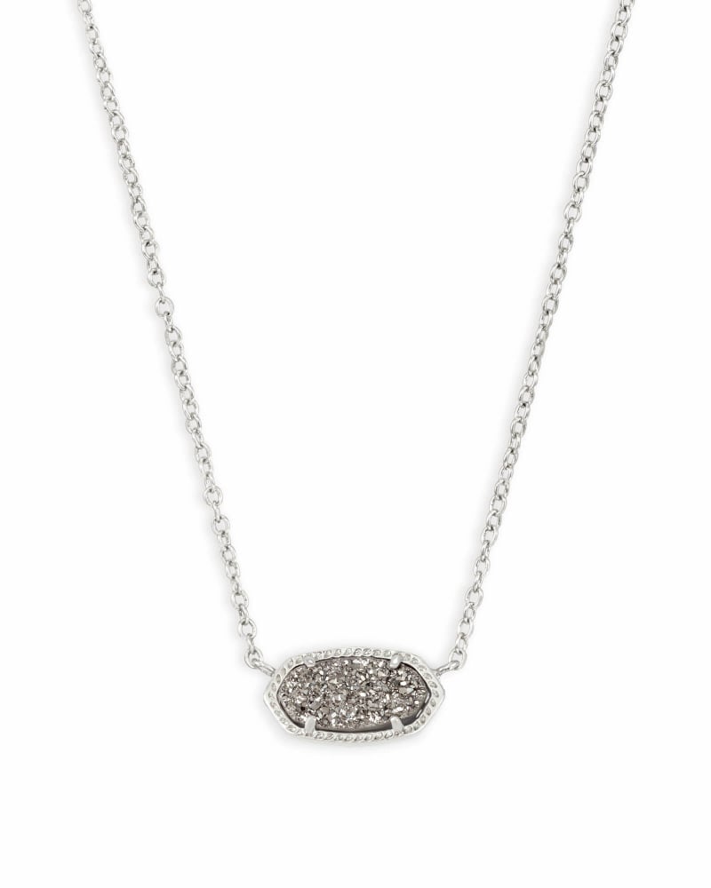 Elisa Drusy Necklace Jewelry Kendra Scott Silver Platinum Drusy  